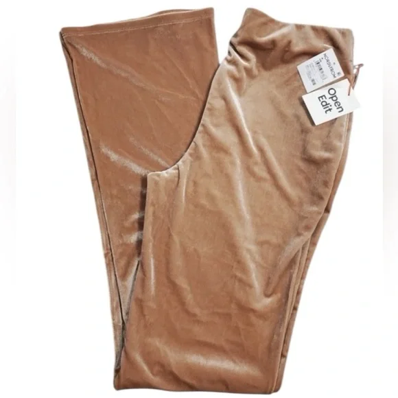 Open Edit Velour Flare Legging Pants Size XL New with Tag - Picture 8 of 8